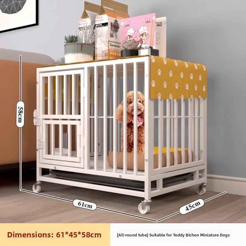 Indoor Dog Cage Large Medium Dog House with Toilet Golden Retriever Samoyed Border Collie Labr Retriever Pet Cage Fence