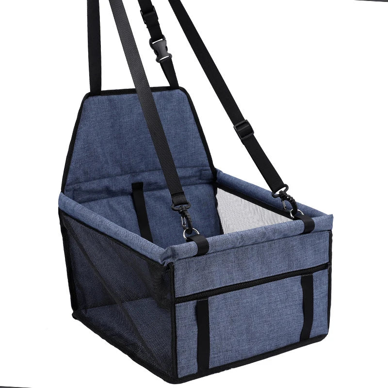 Dog Car Seat,Scratch Proof Durable Pet Booster Car Front Seat Puppy Safety Belt Stable Foldable Travel Pet Car Seat