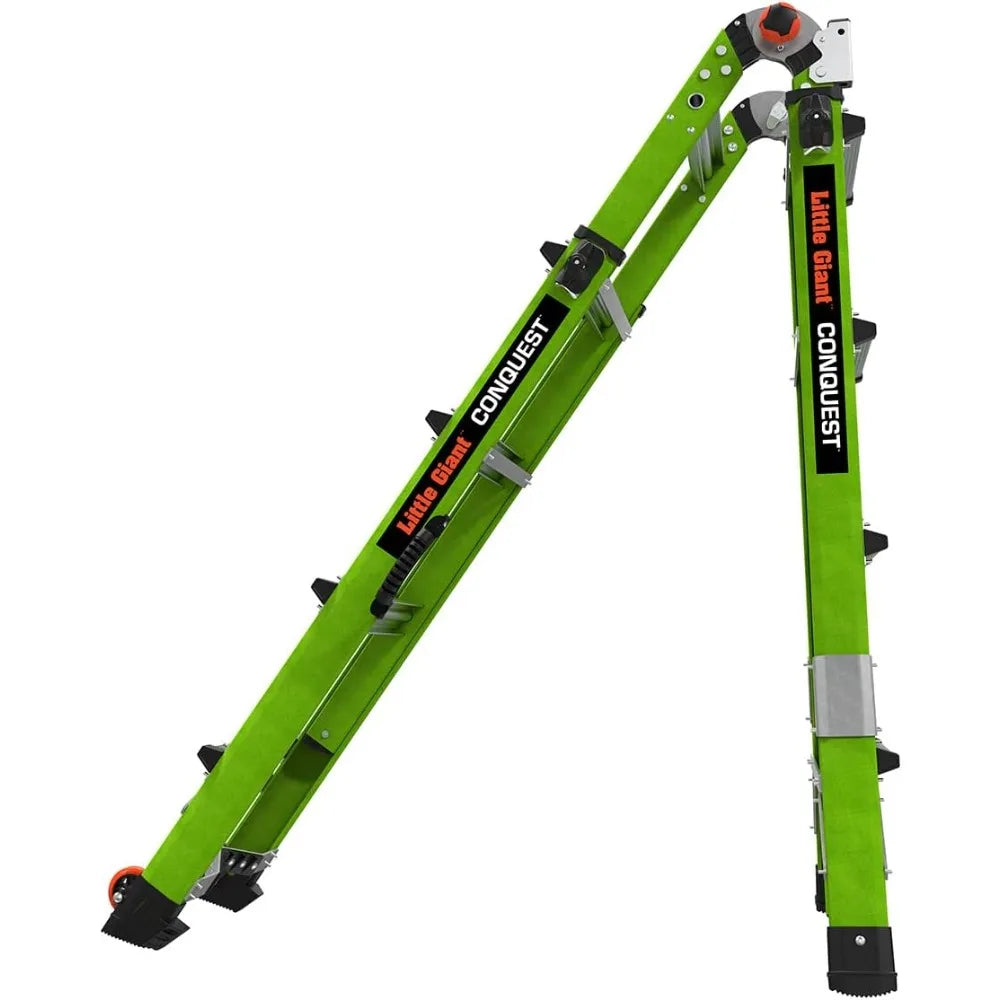 Ladder Systems Conquest 2.0, M17, 17ft, Multi-Position Ladder, Fiberglass, Type 1A, 300 lbs Weight Rating, (17117-001)