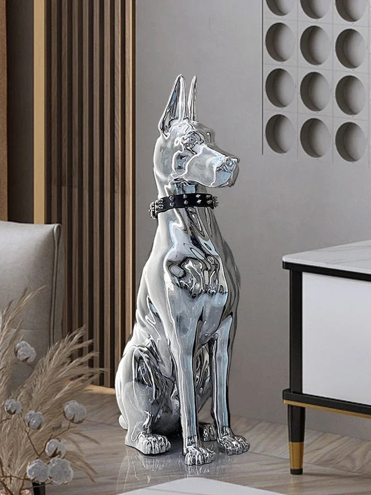 Dog Sculptures Statue Large Luxury Creative Figurines Modern