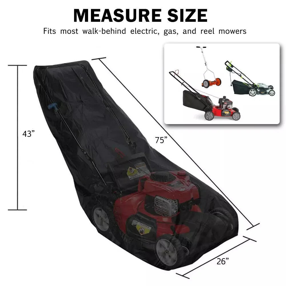 Lawn Mower Cover Outdoor UV Protector Rainproof Sunscreen Oxford Cloth Protective Sleeve