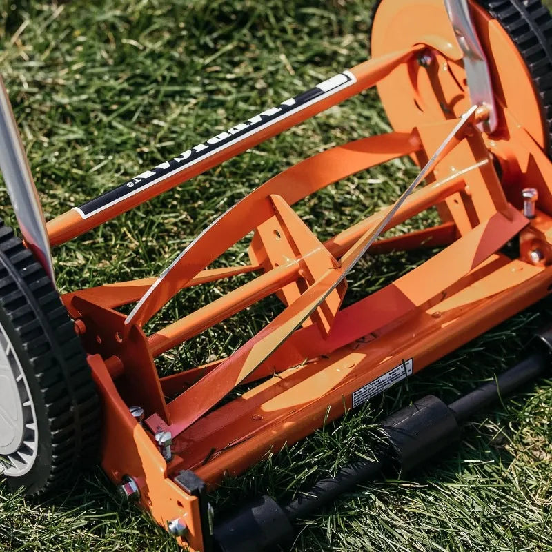 NEW PRODUCT EXPLOSION 1204-14 14-Inch 4-Blade Push Reel Lawn Mower, Red