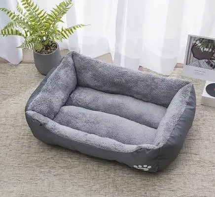 Pet Large Dog Bed Warm House Candy-colored Square Nest
