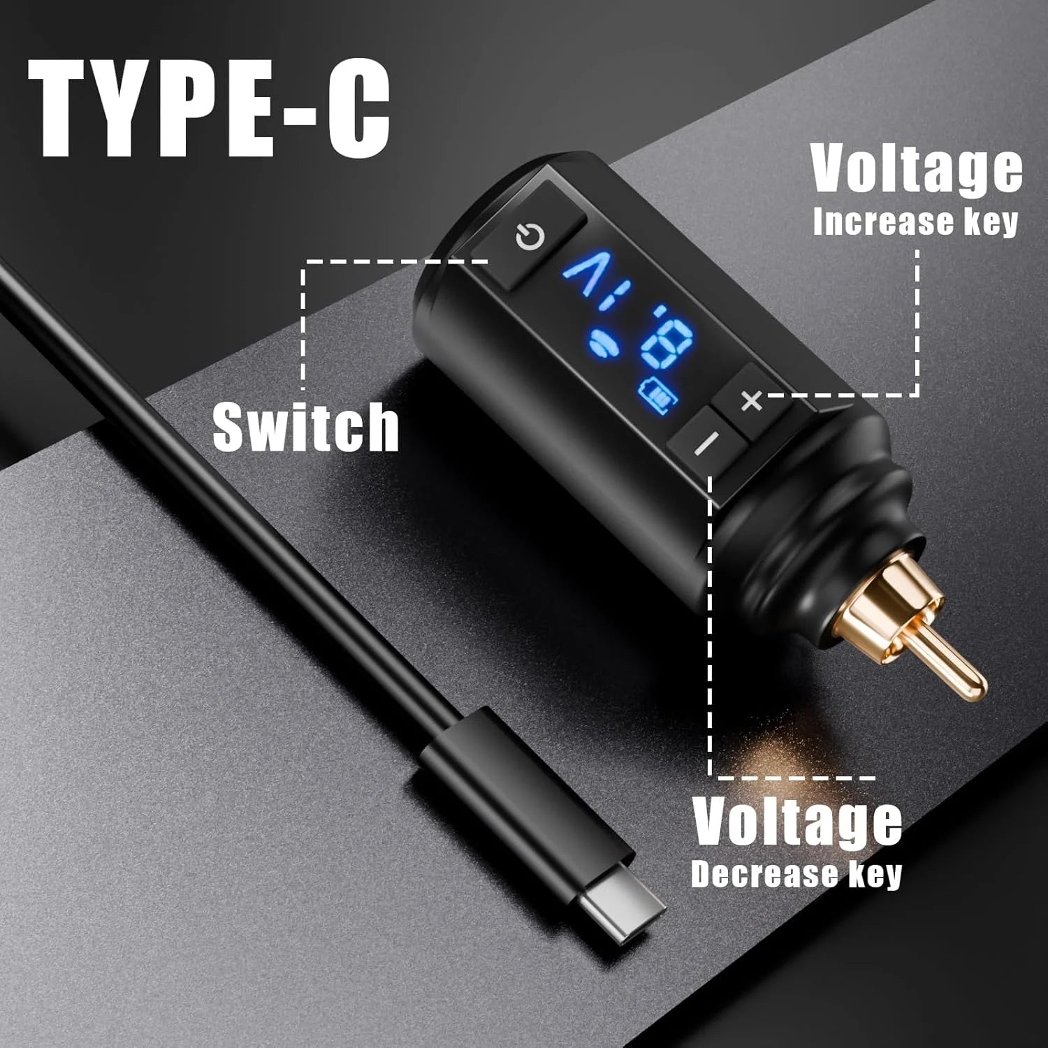 Tattoo Kit POSEIDON High Power Tattoo Pen Kit For Permanent Makeup Tattoo Machine Kit White Tattoo Power Supply Tattoo Gun Kit