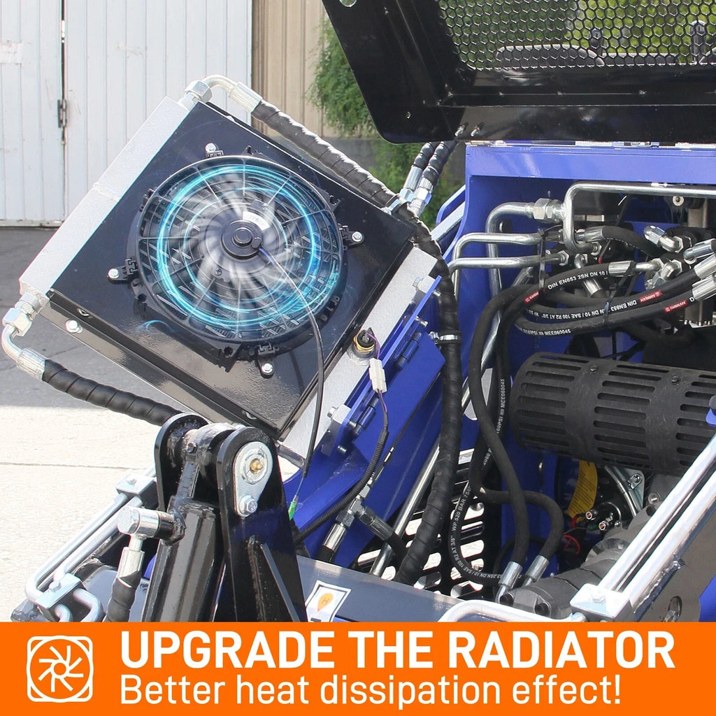 Hydraulic 22HP Skid Steer Loader Crawler Pair with tray fork - easy to operate USA Inventory  Radiator EPA