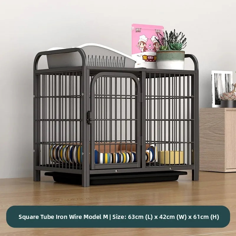 Indoor Dog Cage Large Medium Dog House with Toilet Golden Retriever Samoyed Border Collie Labr Retriever Pet Cage Fence