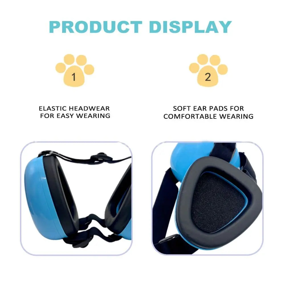 Noise Protection Dog Ear Muffs Hearing Protection Soundproof Pet Earmuff Comfortable 29dB NRR Puppy Ear Shield