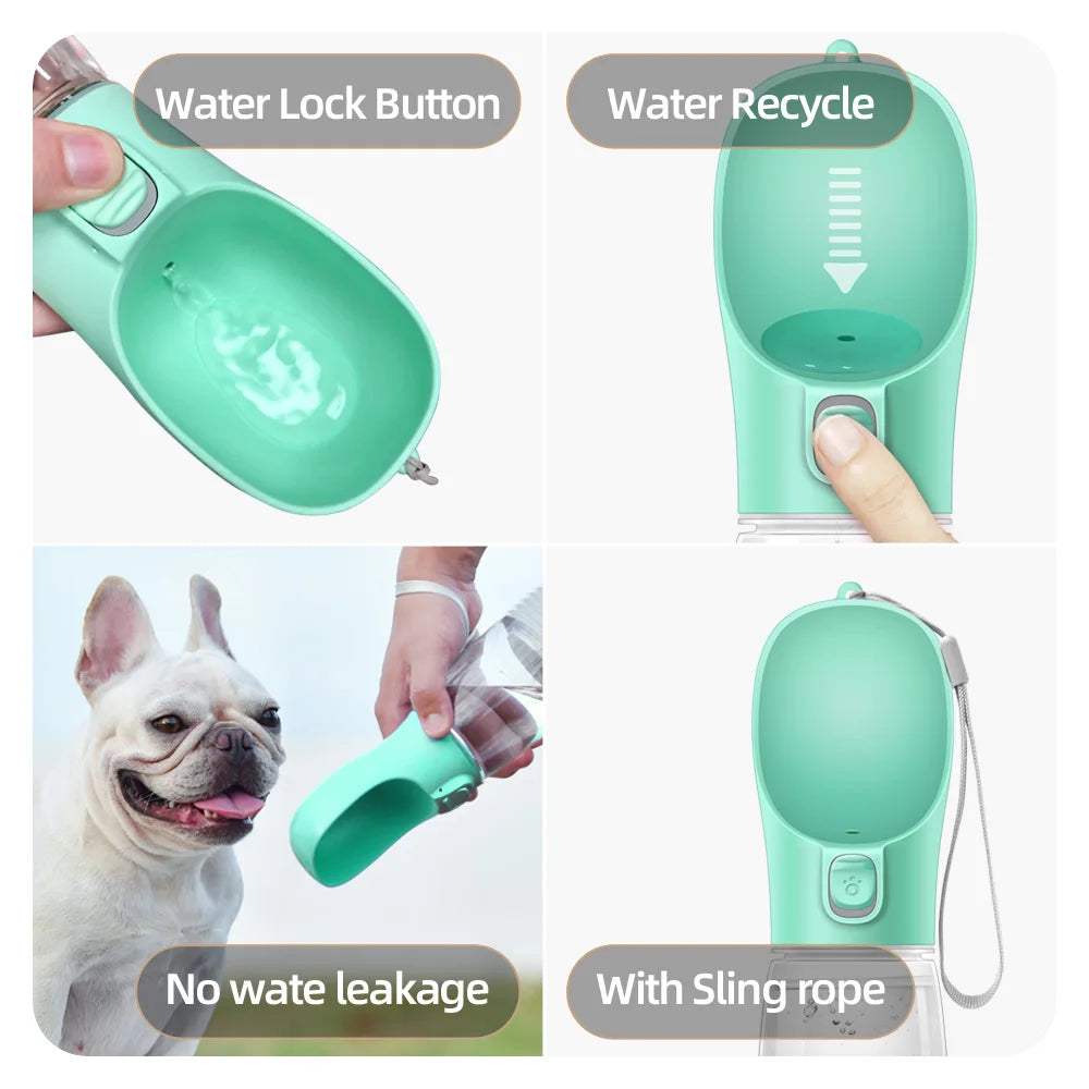 Small Dog Water Bottle Dispenser Portable Travel Outdoor Walking Drinking Bowls For Big Dogs Chihuahua Yorkies Pet Accessories