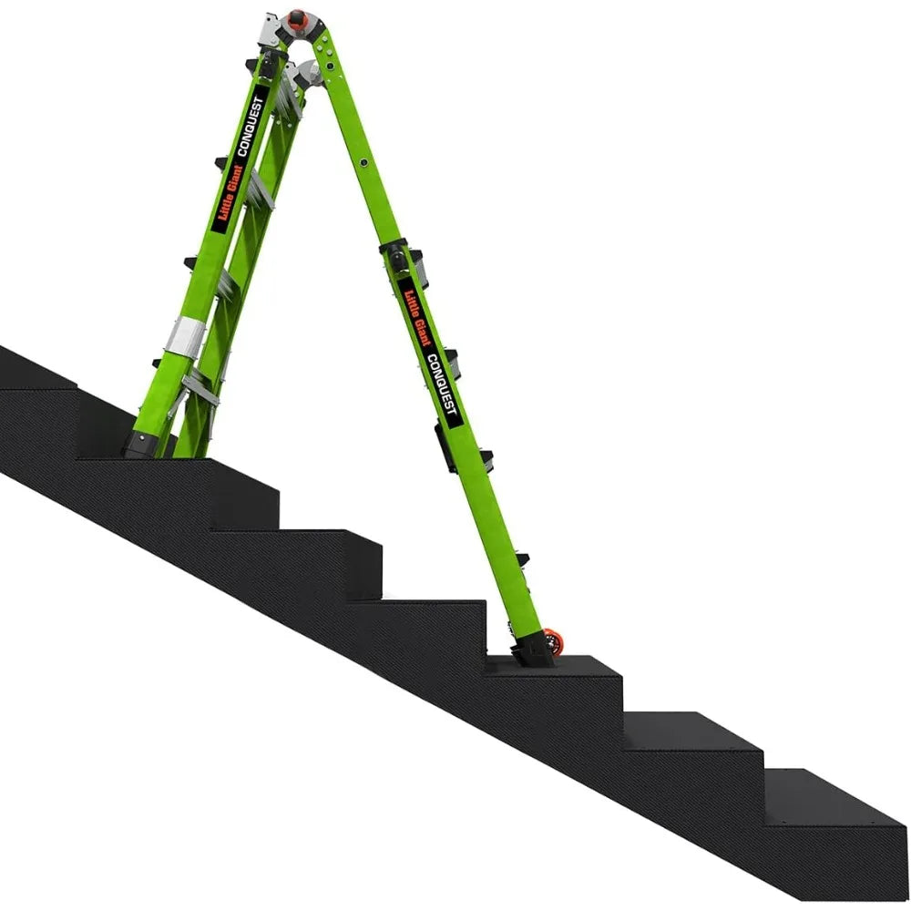 Ladder Systems Conquest 2.0, M17, 17ft, Multi-Position Ladder, Fiberglass, Type 1A, 300 lbs Weight Rating, (17117-001)