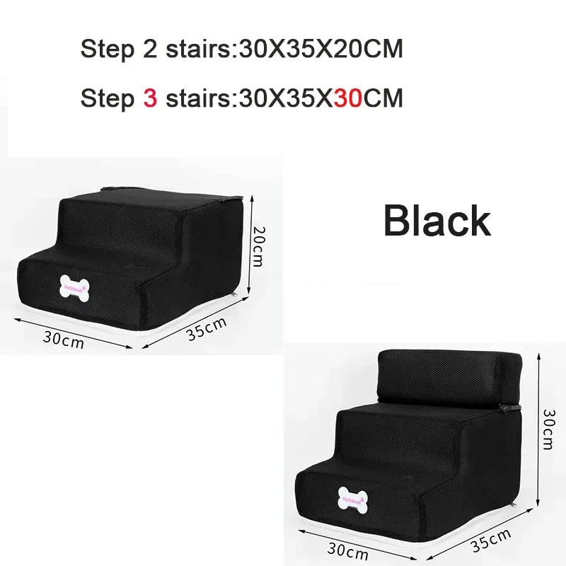 Hot Dog House Dog Stairs Pet 3 Steps Stairs for Small Dog Cat Pet Ramp Ladder Anti-slip