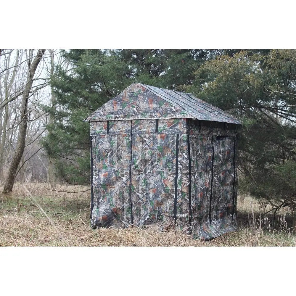 Deer Hunting Blind: Steel Frame, 8 Shooting Windows, 300D Fabric, Full-View for Archery & Firearms