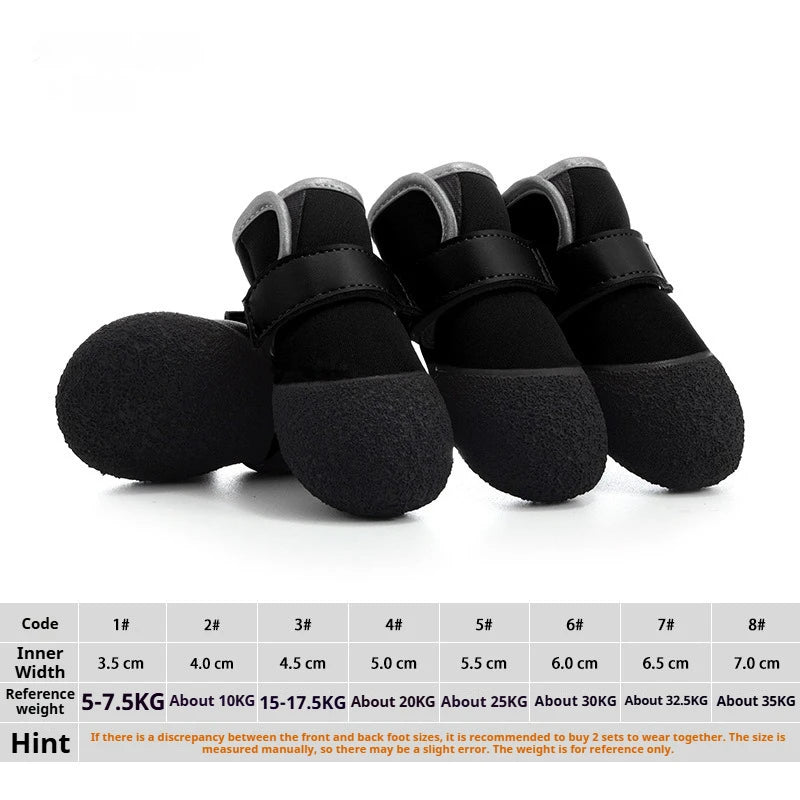 Outdoor Walk Dogs Shoes Waterproof  Durable Breathable Labrador Running