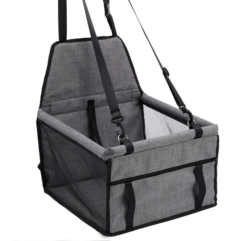 Dog Car Seat,Scratch Proof Durable Pet Booster Car Front Seat Puppy Safety Belt Stable Foldable Travel Pet Car Seat