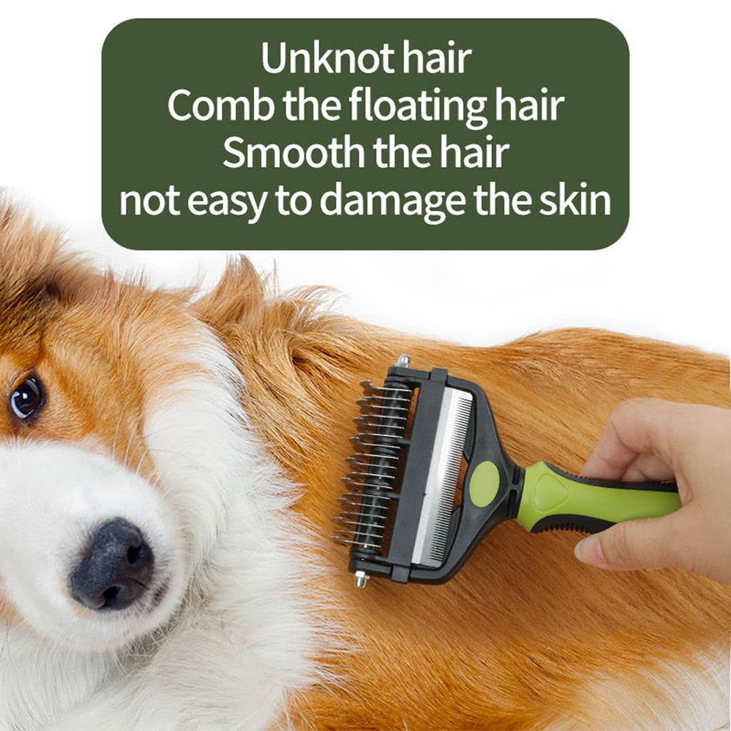 Raymax 3 In 1 Pet Deshedding Brush Dog Hair Remover Pet Fur Knot Cutter Puppy Cat Comb Brushes Dogs Grooming Shedding Supplies