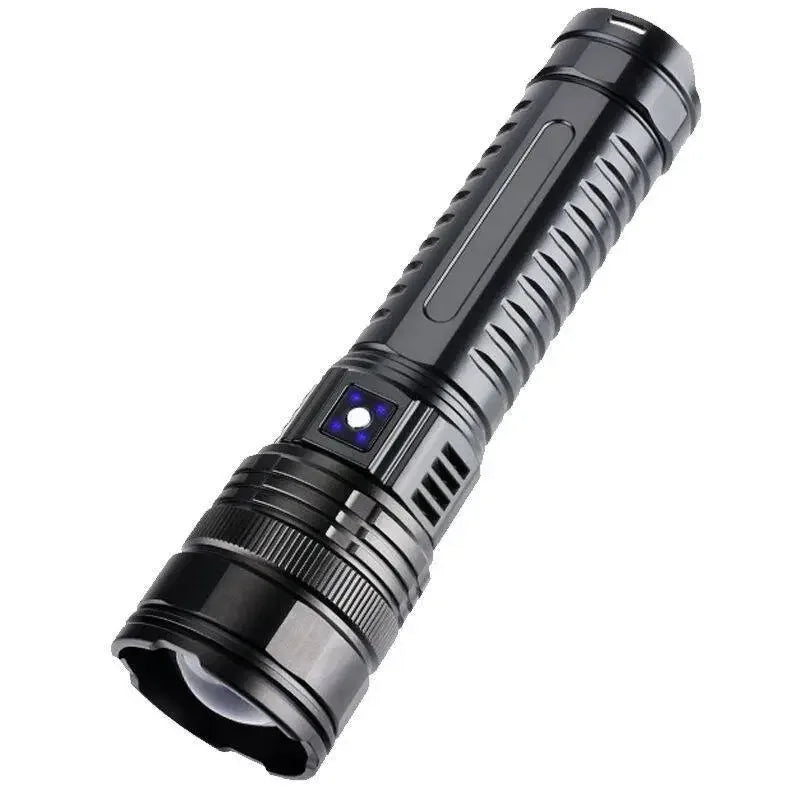 10000W Built-in Battery Flash Light Emergency Spotlights 9km 990000000LM Most Powerful Led Flashlights Tactical Torch 25000mah