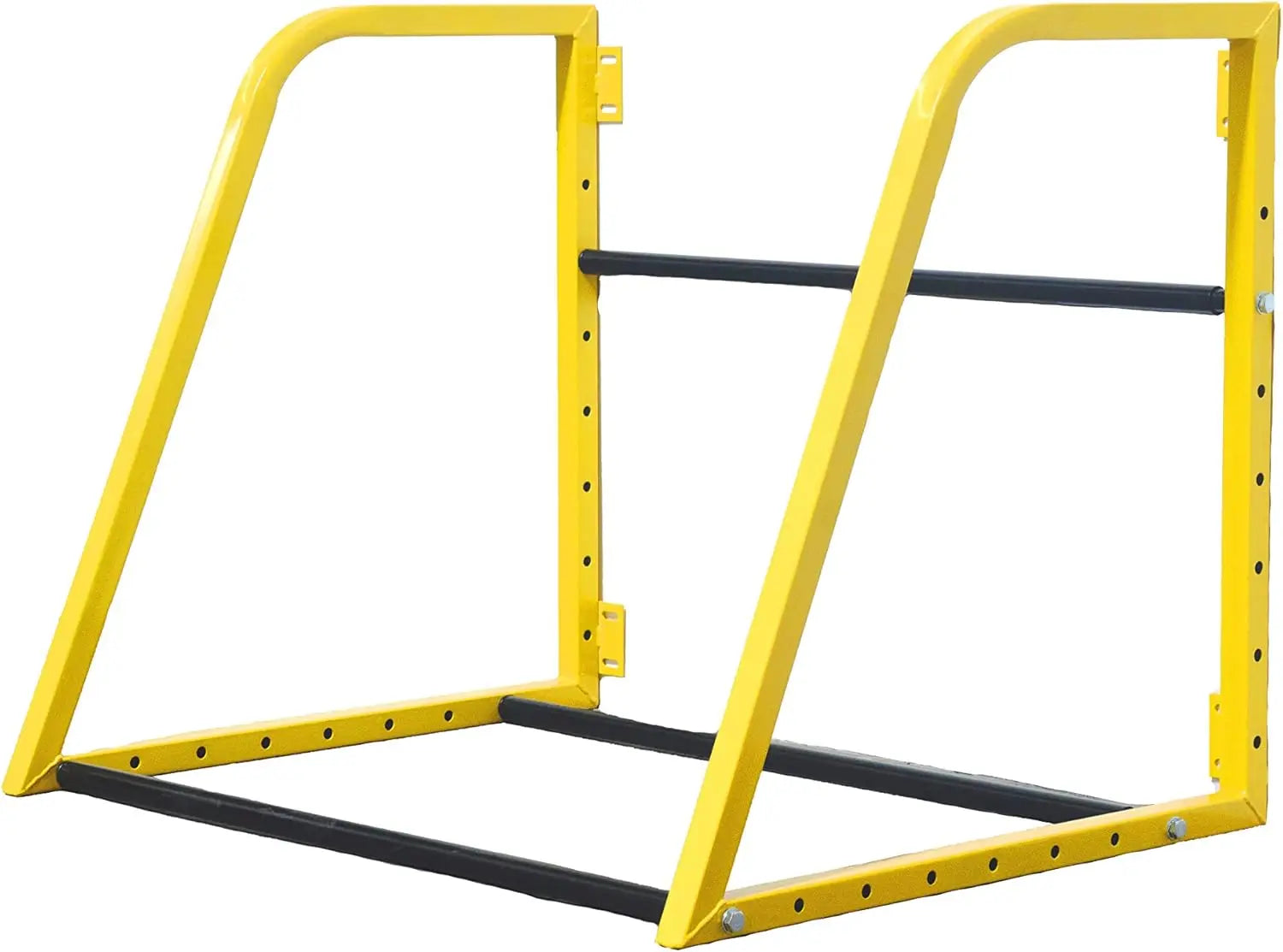 Heavy-Duty Adjustable Wall-Mount Tire Storage Rack, Telescoping 32-48" Width, 375 lb Capacity, Powder-Coated Steel