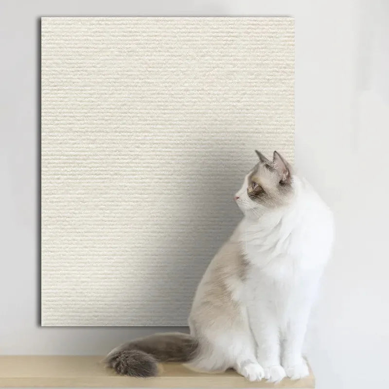 Self-Adhesive Cat Scratching Mat Trimmable Cat Carpet Cat Scratching Carpet Corner Wall DIY Scratch Sofa Furniture Protector