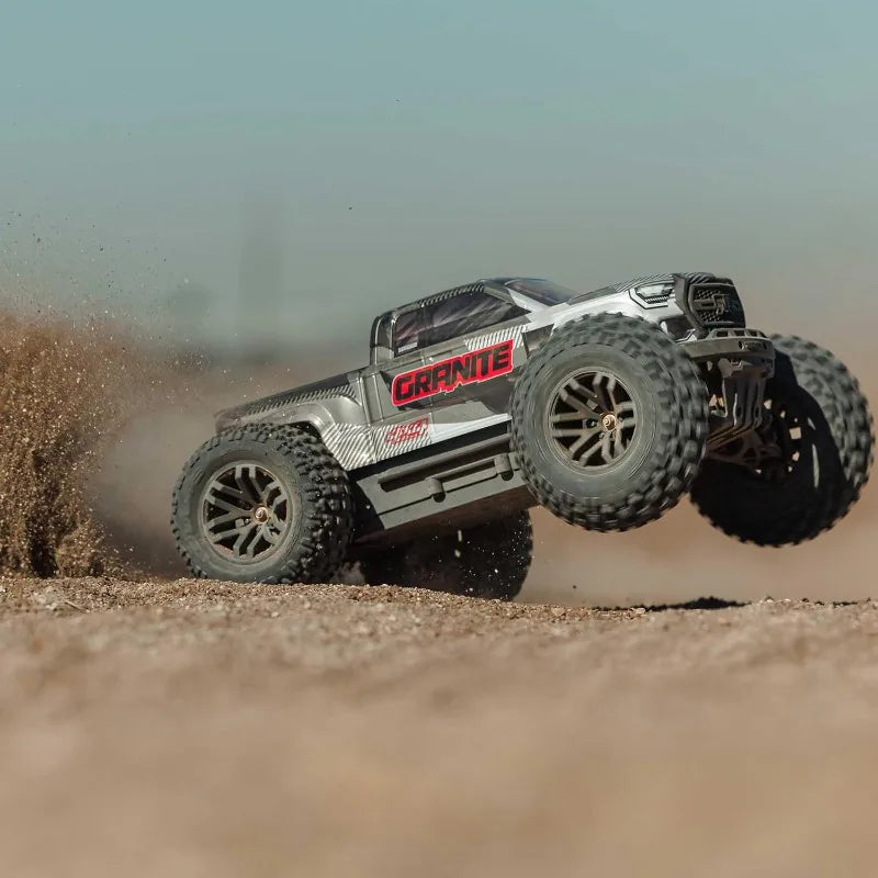 RC Truck 1/10 Granite 4X4 223S BLX BRUSHLESS Monster Truck RTR With DSC, Gun Metal, ARA4302V4T3
