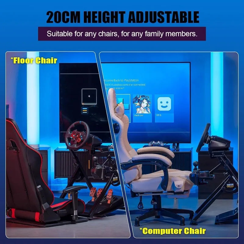 Sim Racing Wheel Stand Simulator Cockpit Wheel Stand Racing Steering Shifter Mount Fit For G25 G27 G29 G920 G923