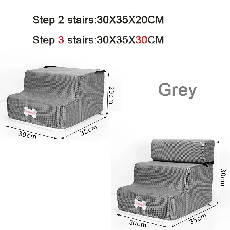 Hot Dog House Dog Stairs Pet 3 Steps Stairs for Small Dog Cat Pet Ramp Ladder Anti-slip