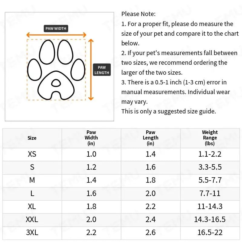 4pcs Water-Resistant Dog Shoes For Small Dogs - Protect Your Pet's Paws