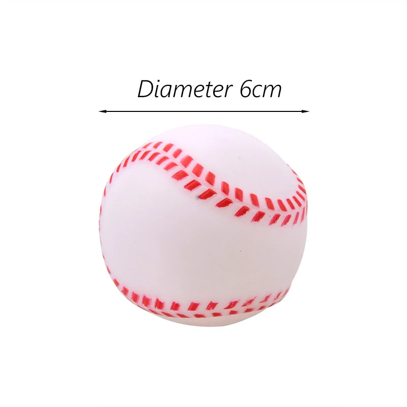 Diameter 6cm Pet Dog Ball Toys with Squeak for Small Dogs French Bulldog Chihuahua Bite Resistant Puppy Chew Toys Pet Supplies