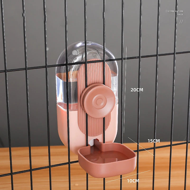 HOOPET Automatic Pet Bowls Cage Hanging Feeder Pet Water Bottle Food Container Dispenser Bowl for Puppy Cat  Pet Feeding Product