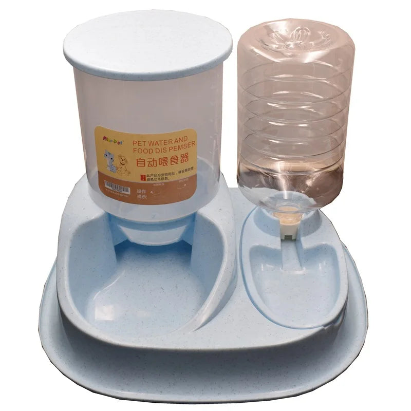 Pet Cat Automatic Feeder Drinking Water Large Capacity Water Dispenser Dry Wet Separation Food Container Pet Supplies