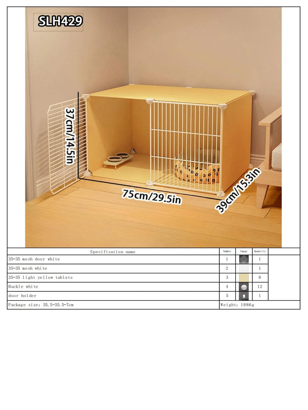 Large Indoor Pet Pet Pet Activities Free Space Big Cat Cage Home Small Pet Villa