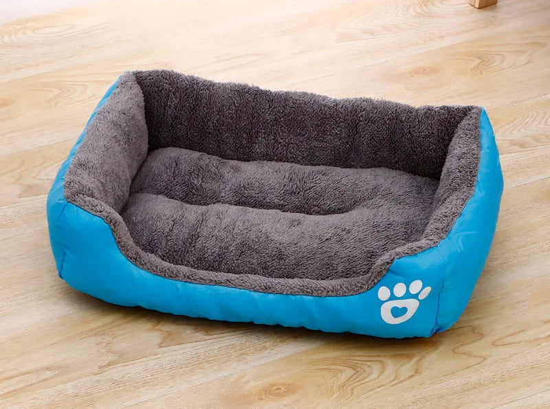 Pet Large Dog Bed Warm House Candy-colored Square Nest